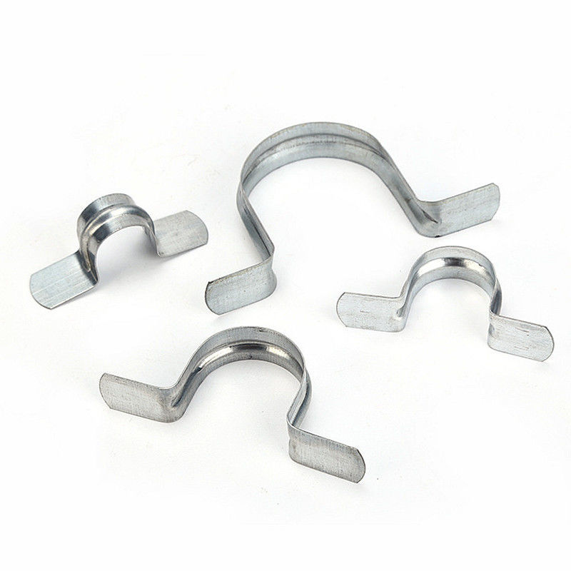 经度无孔骑马卡子瓦斯枪镀锌铁皮加厚马鞍卡管夹u型线卡扣2025325032