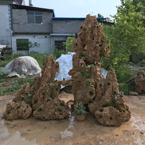 大型水池假山 别墅假山 吸水石 上水石 天然原石 庭院 花园 鱼池团购