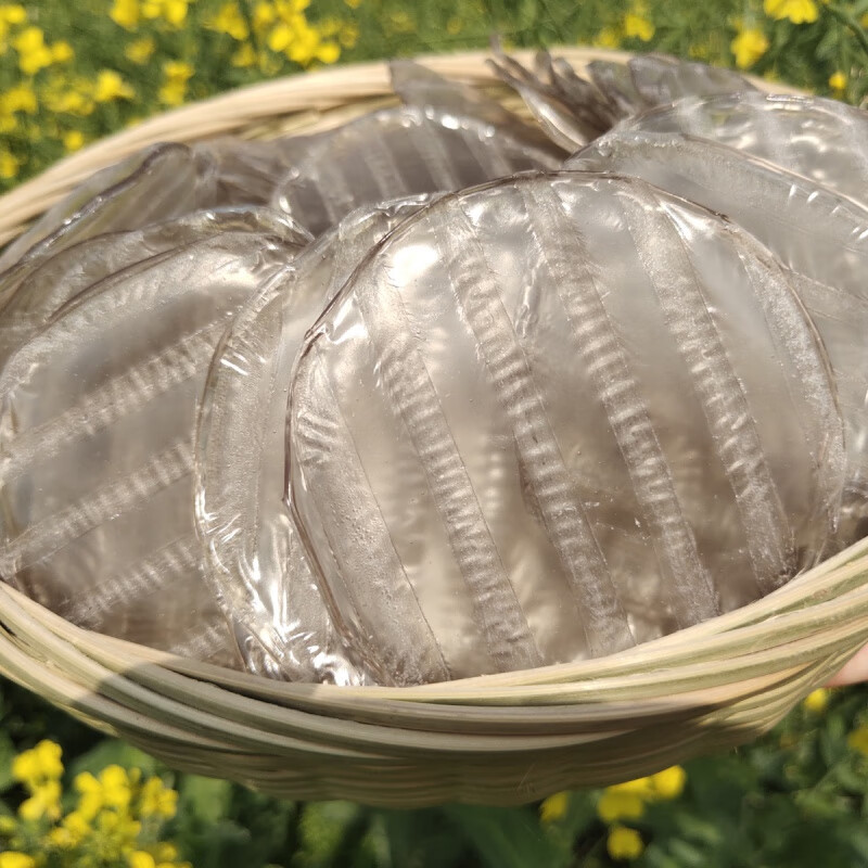 河南特产红薯粉皮无添加网红巴掌迷你小粉皮圆粉皮炖炒拌火锅1斤