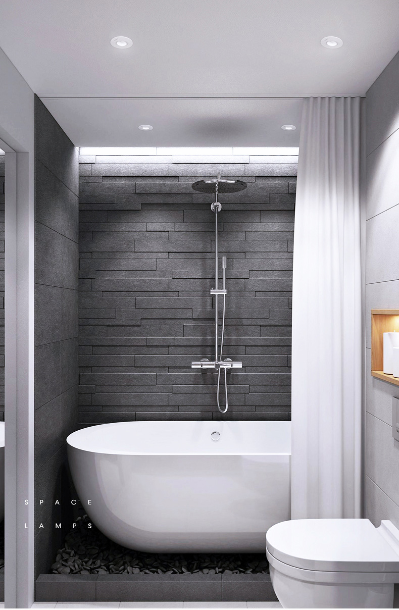 雷士照明led防水射灯cob防眩卫生间浴室筒灯嵌入式洗手间厨房防烟污