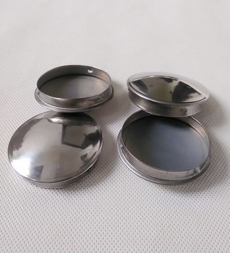 不锈钢304圆管堵头加厚快速封口盖管孔内塞塞子堵帽堵盖装饰孔盖外径