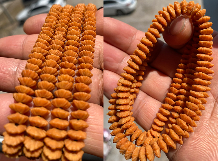 朴春 安徽九华山金叶莲花菩提手串 金钱子莲花菩提216颗冷门小众文玩