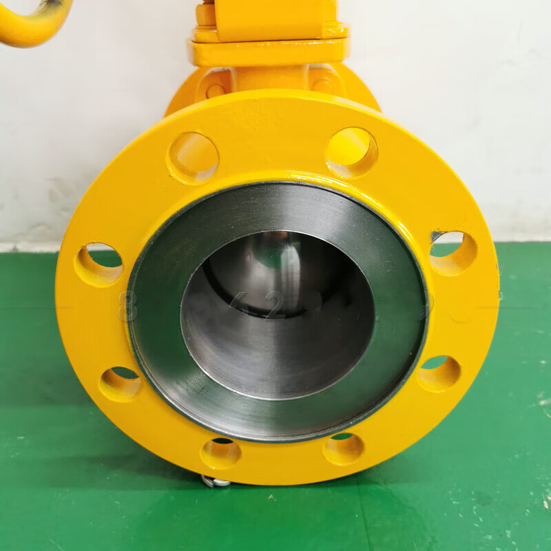 申然 天然气法兰球阀dn150防火防静电液化气燃气固定式涡轮开关阀q341