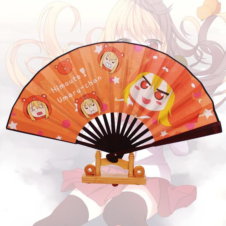 蓝忘机折扇魔道祖师动漫夏季清凉折扇8寸刺客绢布扇子魏无羡竹扇