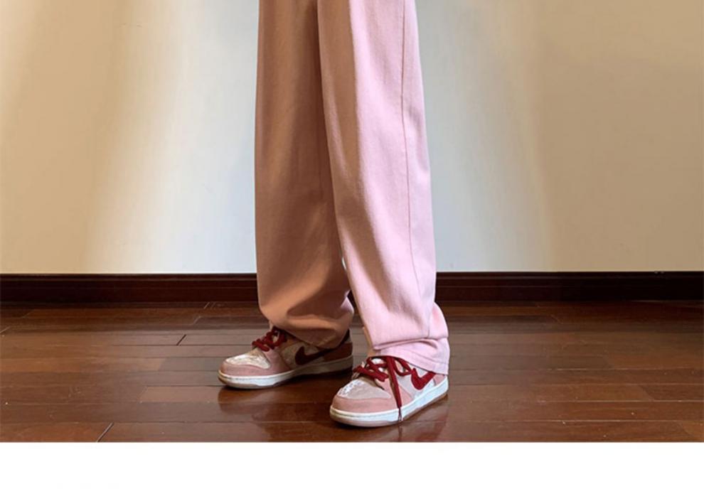 棒球小子g5g6小魔怪vintage复古直筒牛仔裤男夏季薄款大码休闲长裤