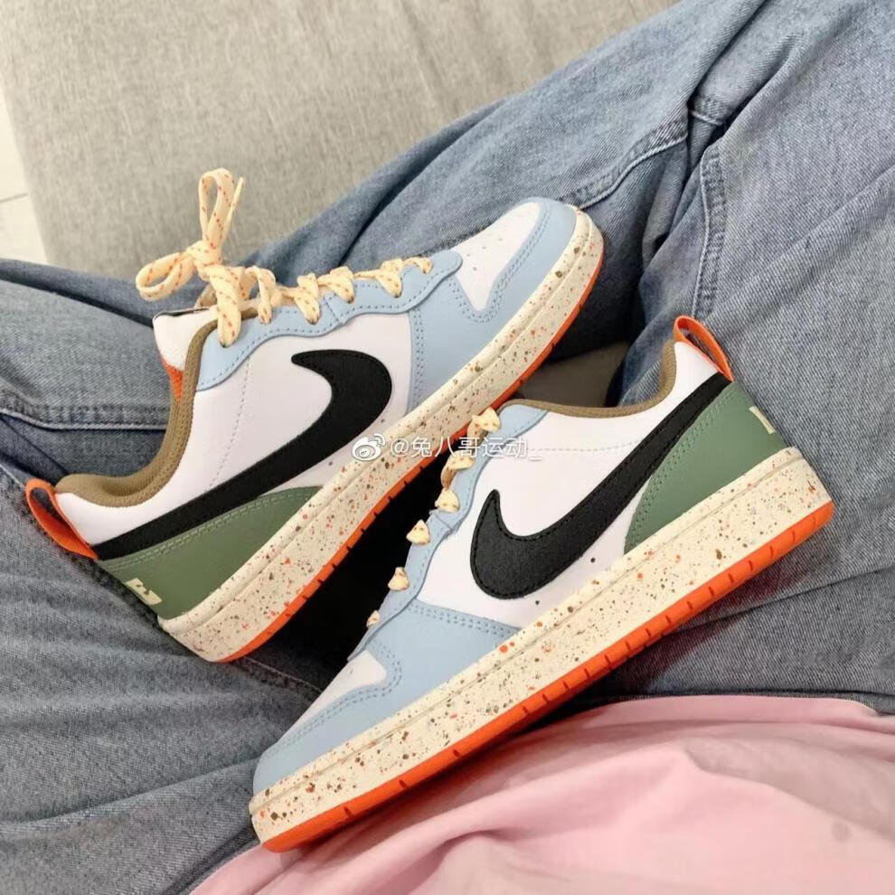 【全新现货】nike耐克court borough芝加哥白红女子运动休闲小白鞋 d