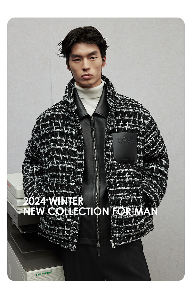 GXG Men's Commuter Warm Thickened Jacket, Winter 2024 New Product, Black, 170/M 3
