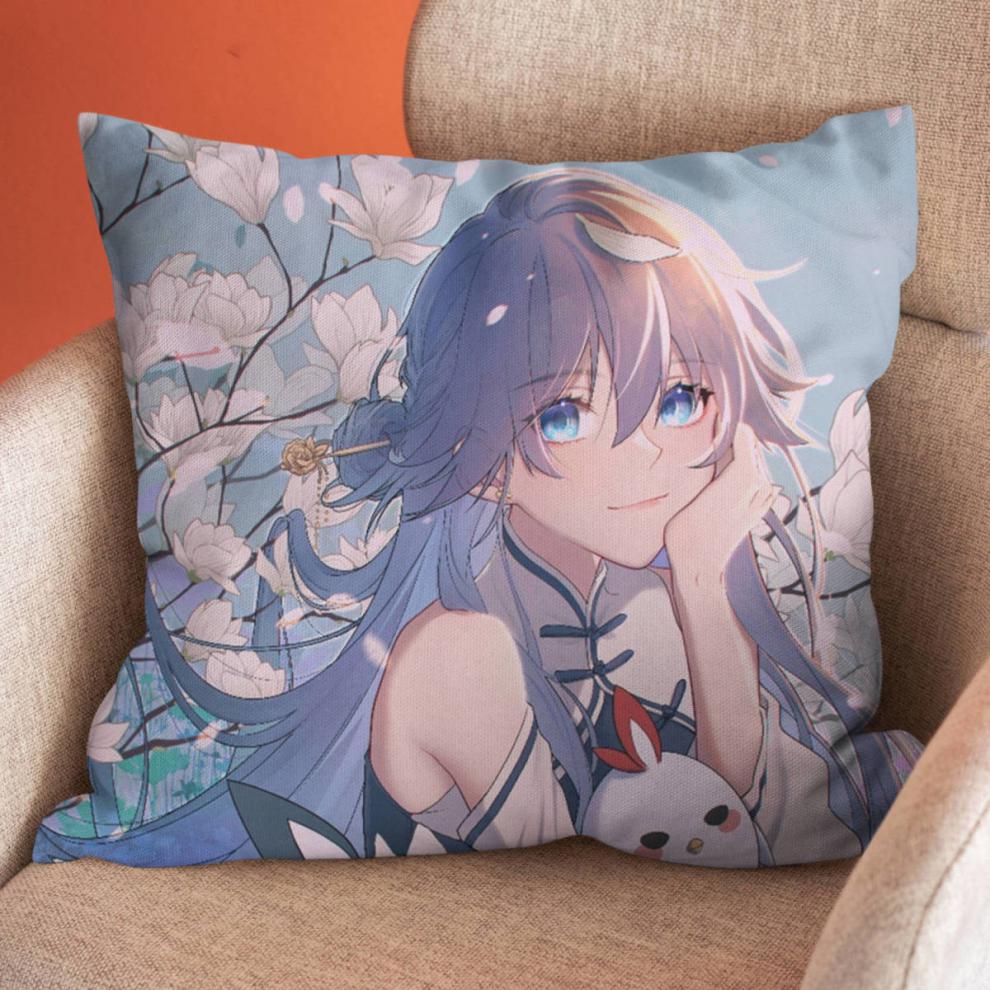 崩坏三抱枕 崩坏3动漫周边芽衣符华抱枕靠垫希儿琪亚娜睡觉靠枕头二