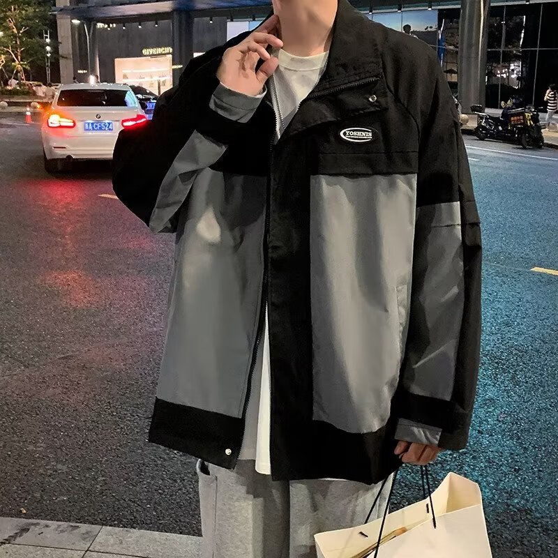 嘉晔(jiaye)日本棒球服男女春2022新款学院风防风帅气夹克外套冲锋