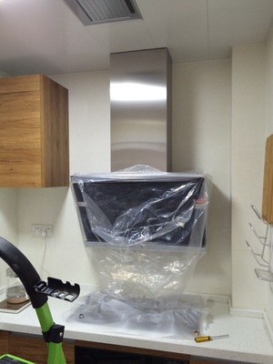 吸油烟机装饰罩 烟管挡板不锈钢围板风管罩 伸缩定做 不退换 银色