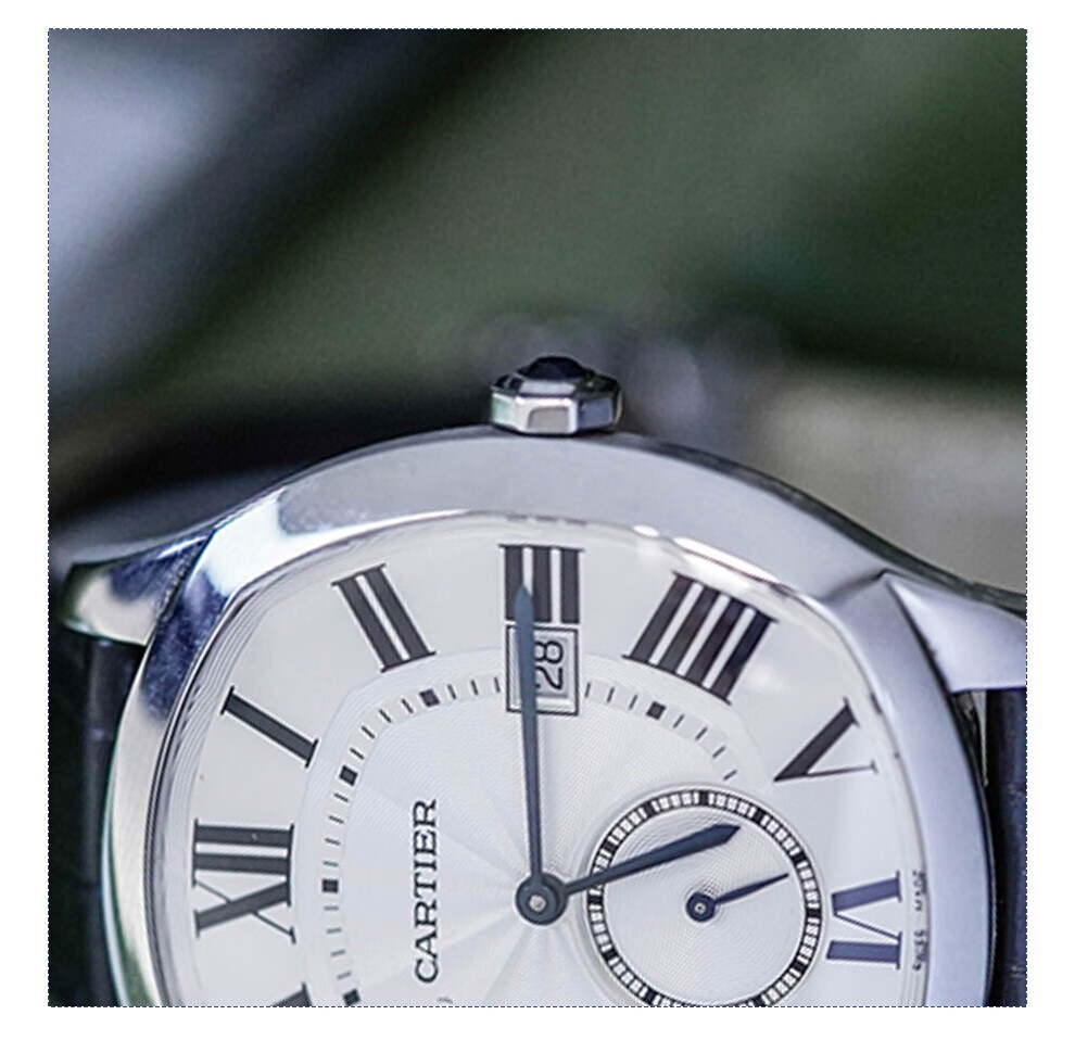 【二手95新】卡地亚drive de cartier系列wsnm0004银灰盘精钢自动机械