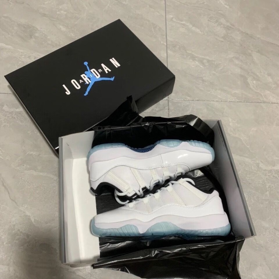 【官方旗舰air乔11aj11low白蓝传奇蓝篮球鞋实战男女鞋板鞋av2187-117