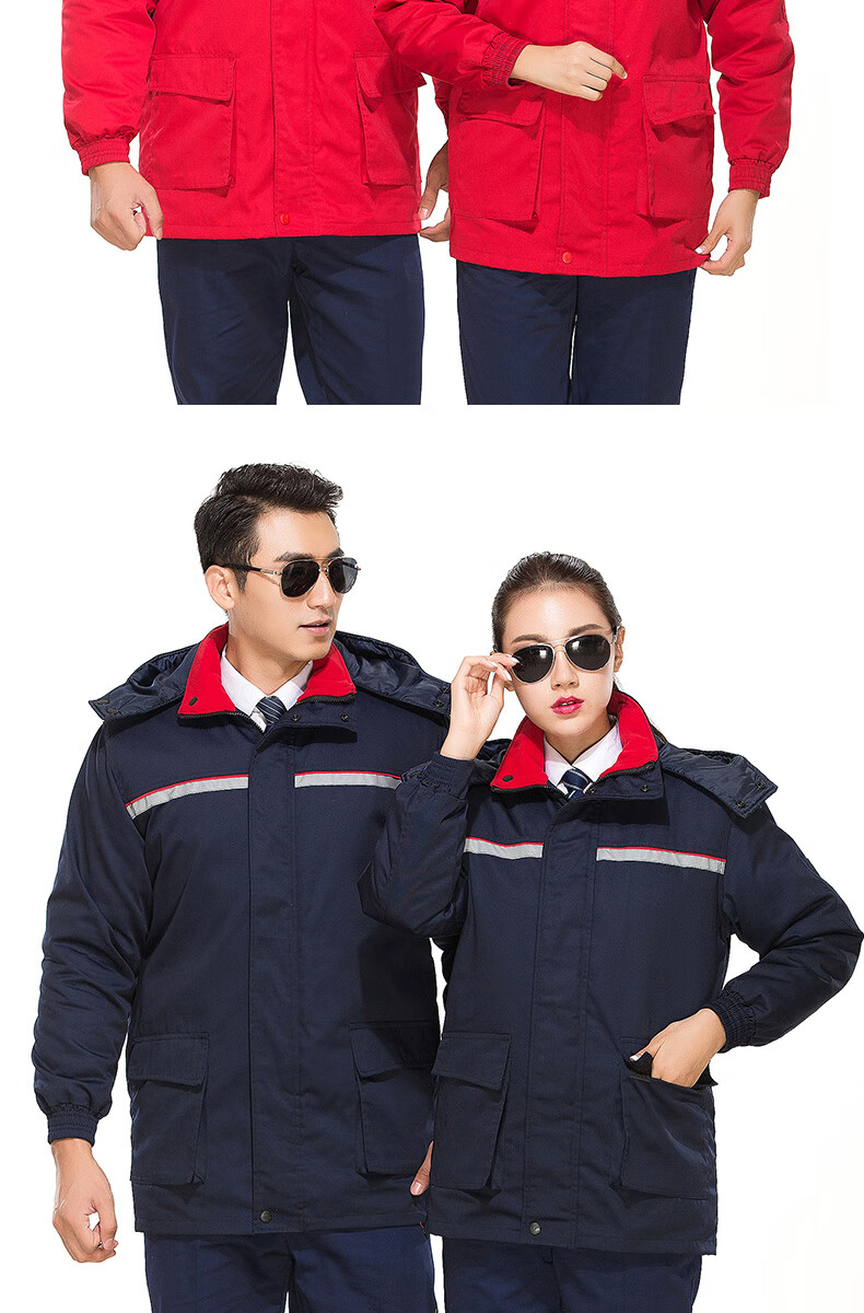 防静电棉衣男加油站冬季棉袄加厚棉服工作服棉衣男劳保服冬装保暖