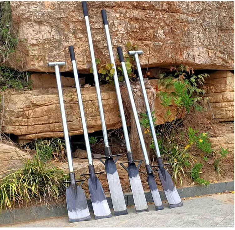 洛阳铲挖树铲锰钢加厚铲树根专用锹挖沟工具挖苗铁锹农用铲子洛阳铲