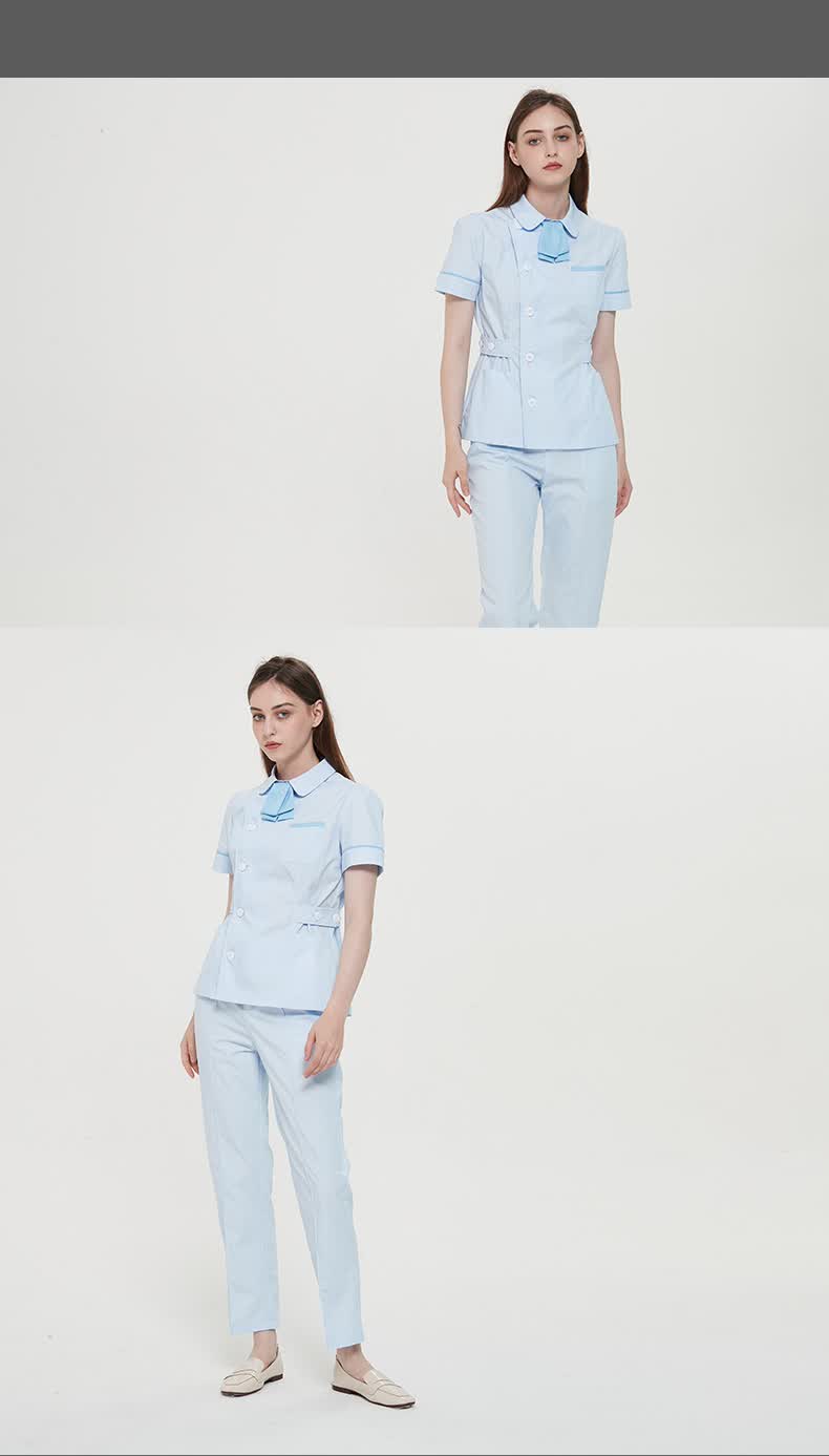 护士服分体套装医护制服短款夏护士美容师工服医院护理母婴美容服定制