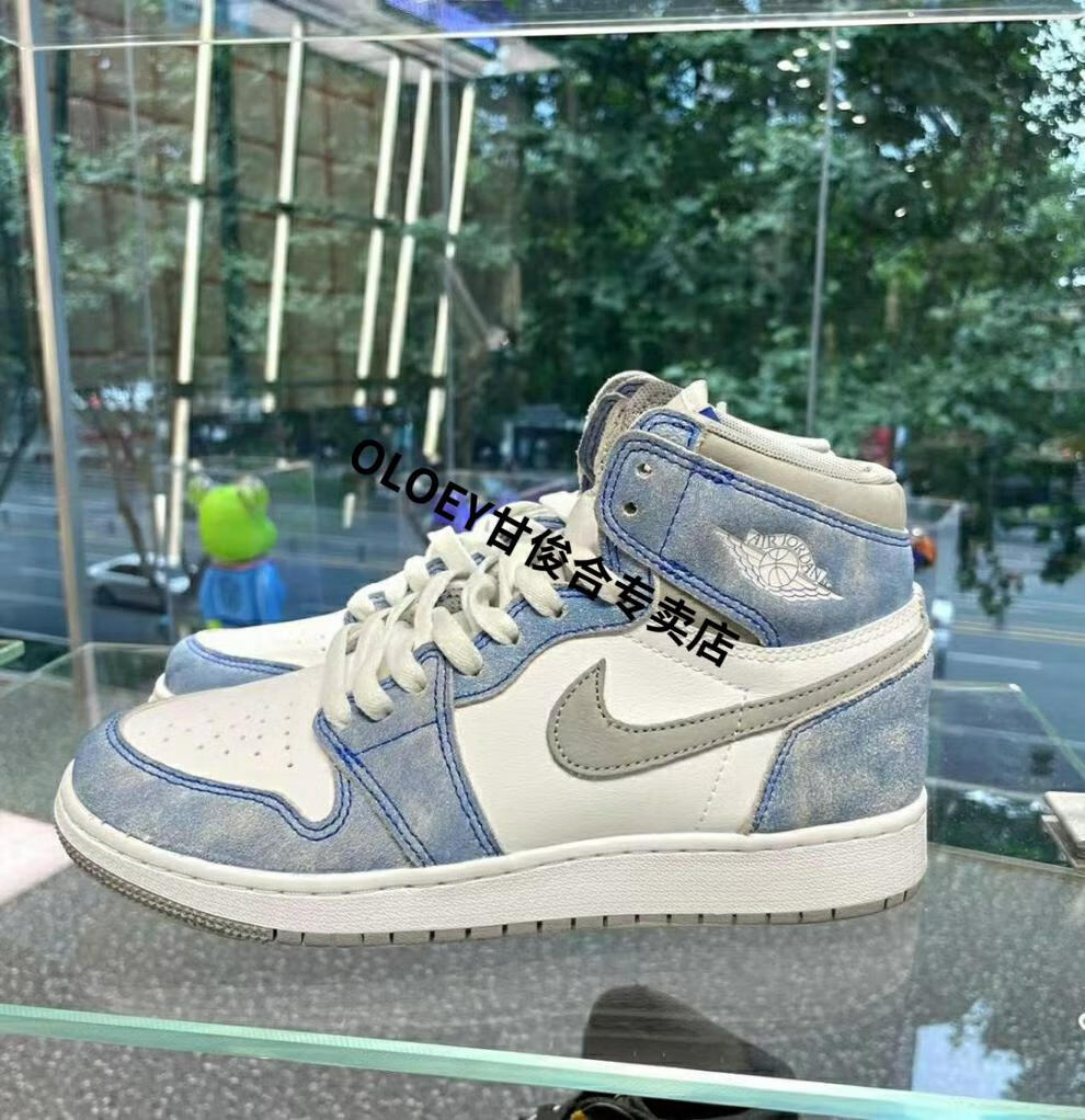 新配色】薄荷蓝篮球aj乔一男女黑人月太极帮运动 aj玫瑰粉【gb广东】