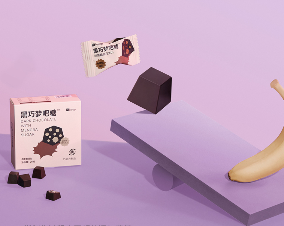 keep巧克力keep黑巧梦吧跳跳糖黑巧克力小零食办公室跳跳糖黑巧4盒装