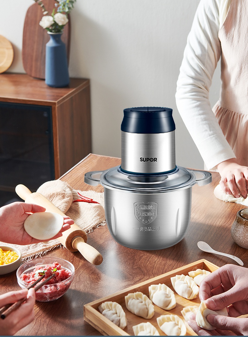 摩动绞肉机绞肉机家用多功能电动小型搅肉馅机绞馅打肉十大品牌大容量