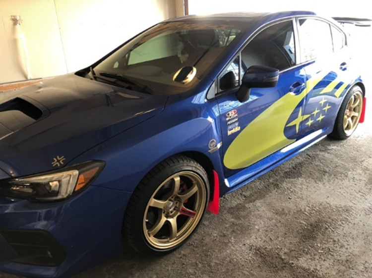 2022款斯巴鲁brz拉花腰身贴车贴适用于翼豹wrx sti 力狮 改装贴纸 全