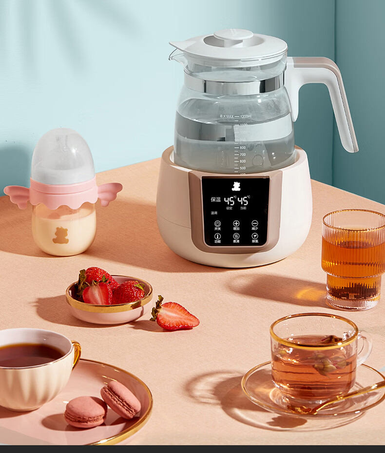 小白熊恒温壶家用小白熊恒温水壶热水壶婴儿恒温壶温奶器调奶器电热