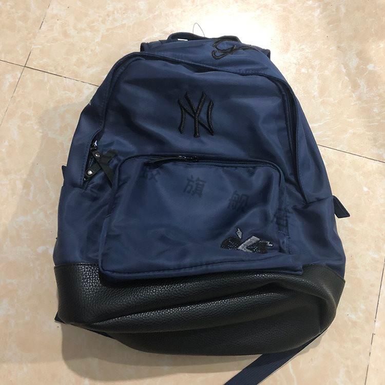 韩国mlb精美刺绣字母ny书包秋冬男女r同款双肩包女王节chongsukeiny