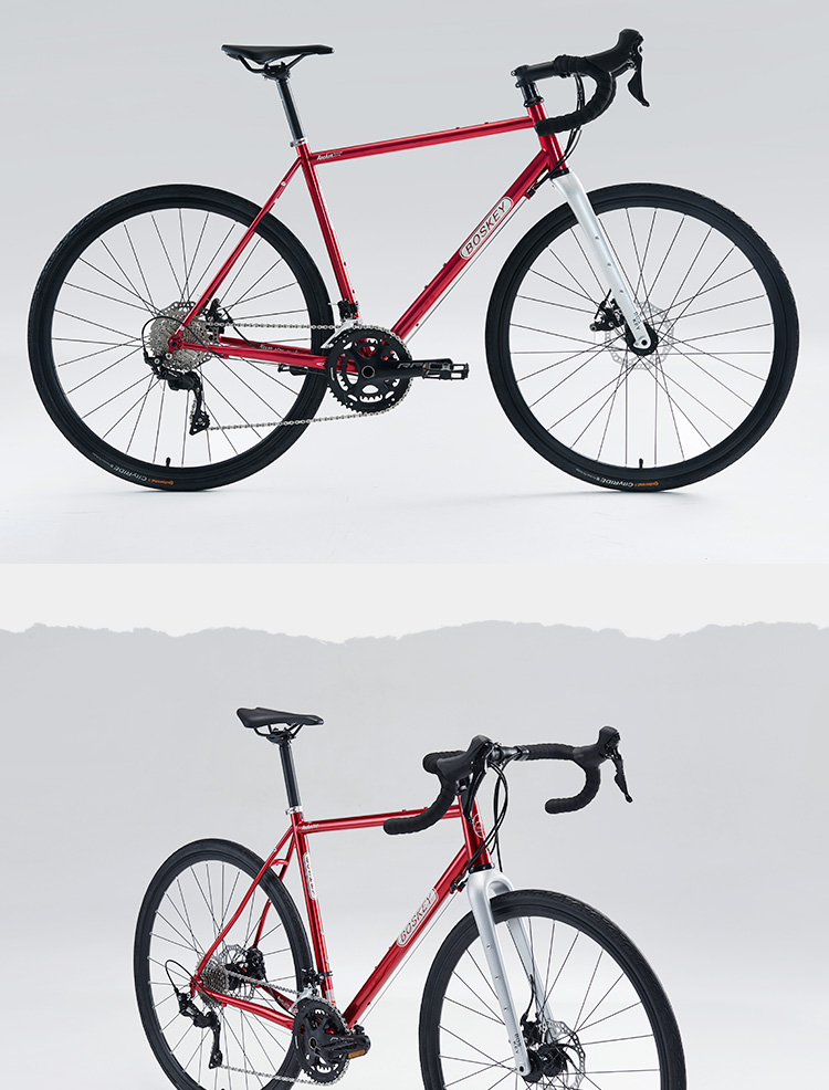 崔·克蝴蝶自行车 boskey不死骑archer越野砾石钢架公路车碳纤维前叉
