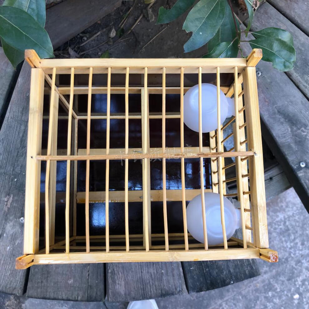 小鸟运输笼画眉鸟方笼生头笼小型鸟笼竹笼运输笼洗澡笼小鸟鸟笼小号单