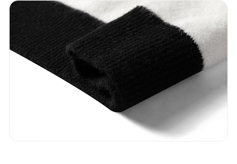 GXG Men's Knit Sweater, Commuter Style, New for Winter 2024, Black + Gray, Size 180/XL 17