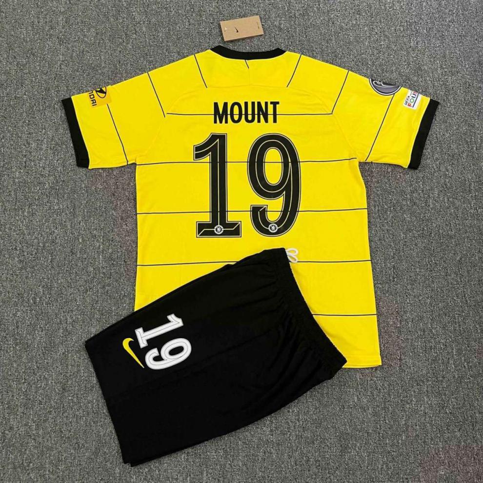 珺纤 同款21-22切尔西主客场欧冠球衣29号哈弗茨19号芒特足球服套装