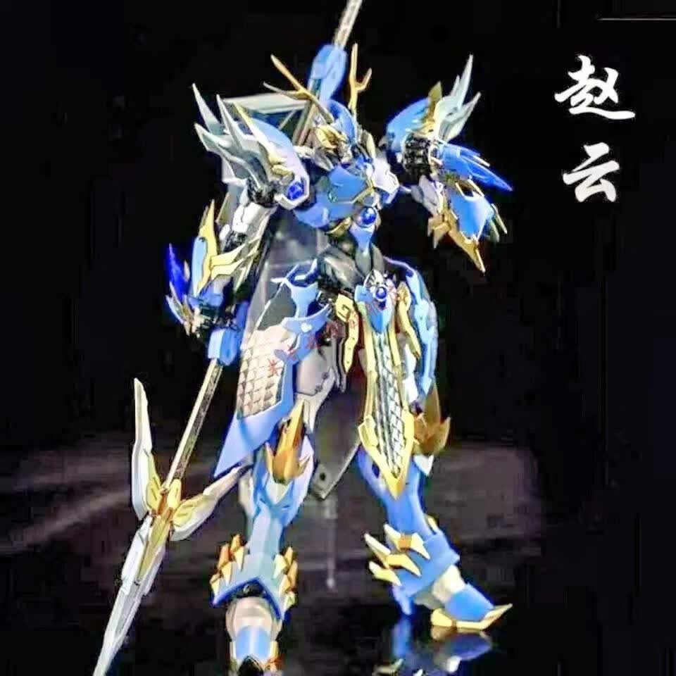 摩动核机甲盲盒全新三国摩动核mg高达吕布赵云敖丙白起曹仁干将机甲