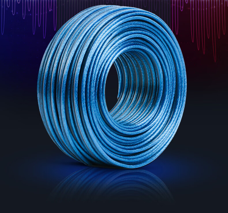 音响线家庭影院发烧金银双股带神经线喇叭音箱线工程音频线铜汽车音响