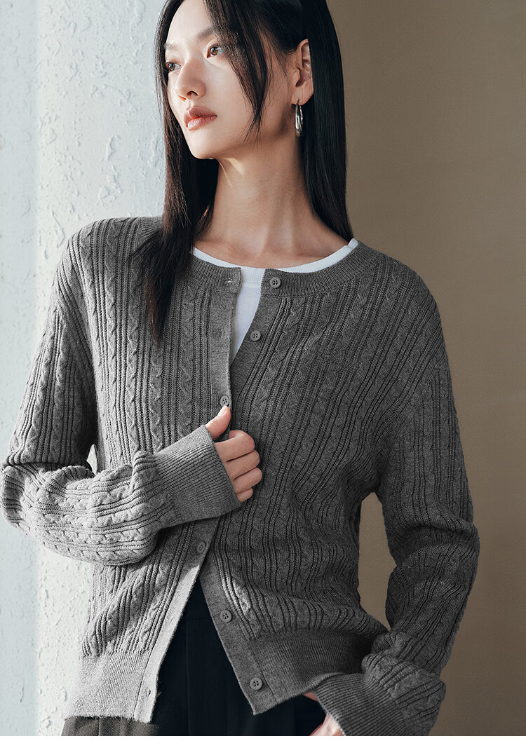 Taipingniao Women's Knit Sweater Miu Series Spring Inner Layer Slim-Fit Sweater Elegant New Year Outfit Red L 25