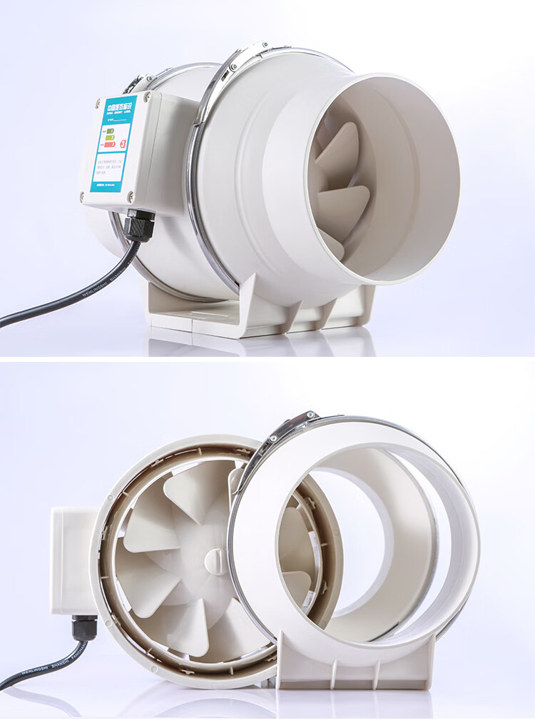 卫生间圆形管道换气扇强力4寸家用小型排风扇抽风机卧室排气 3寸75型