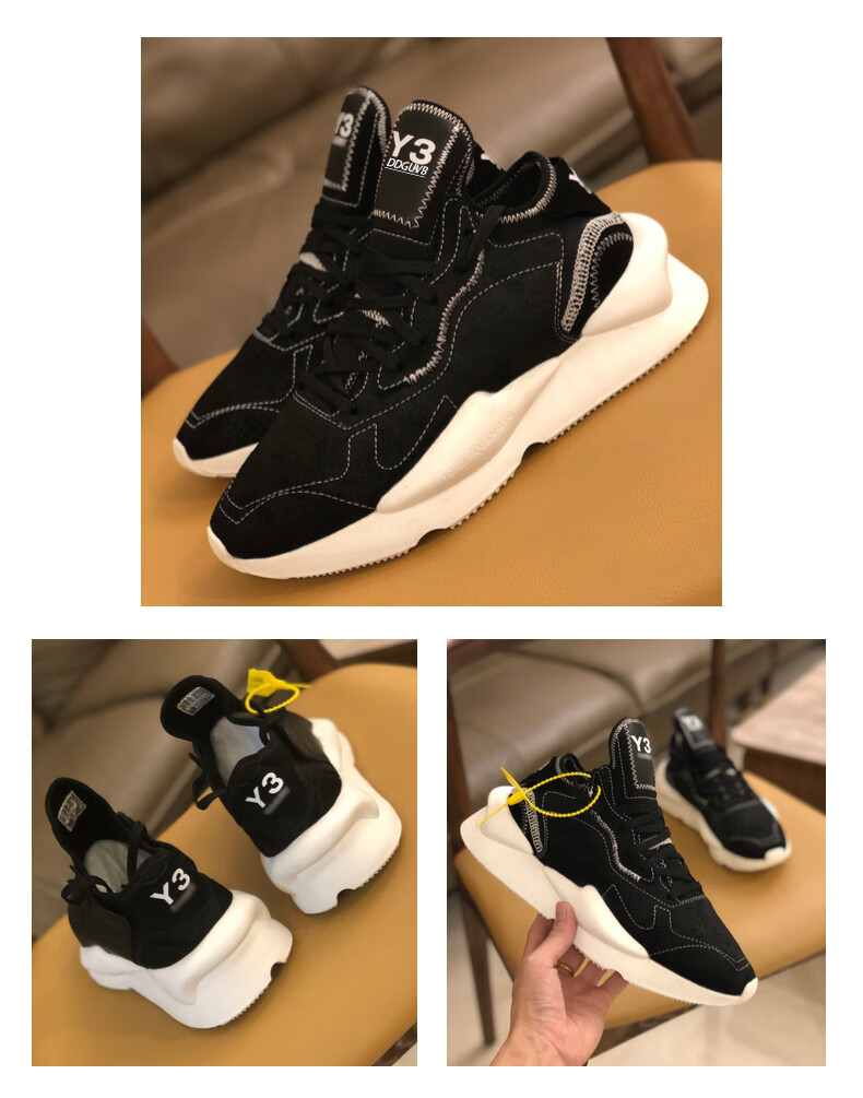 轻奢潮牌y3男鞋黑武士男鞋子2022新款秋冬季情侣运动鞋老爹鞋男ins