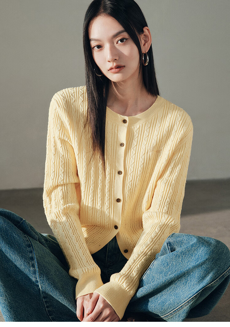 Taipingniao Women's Knit Sweater Miu Series Spring Inner Layer Slim-Fit Sweater Elegant New Year Outfit Red L 19