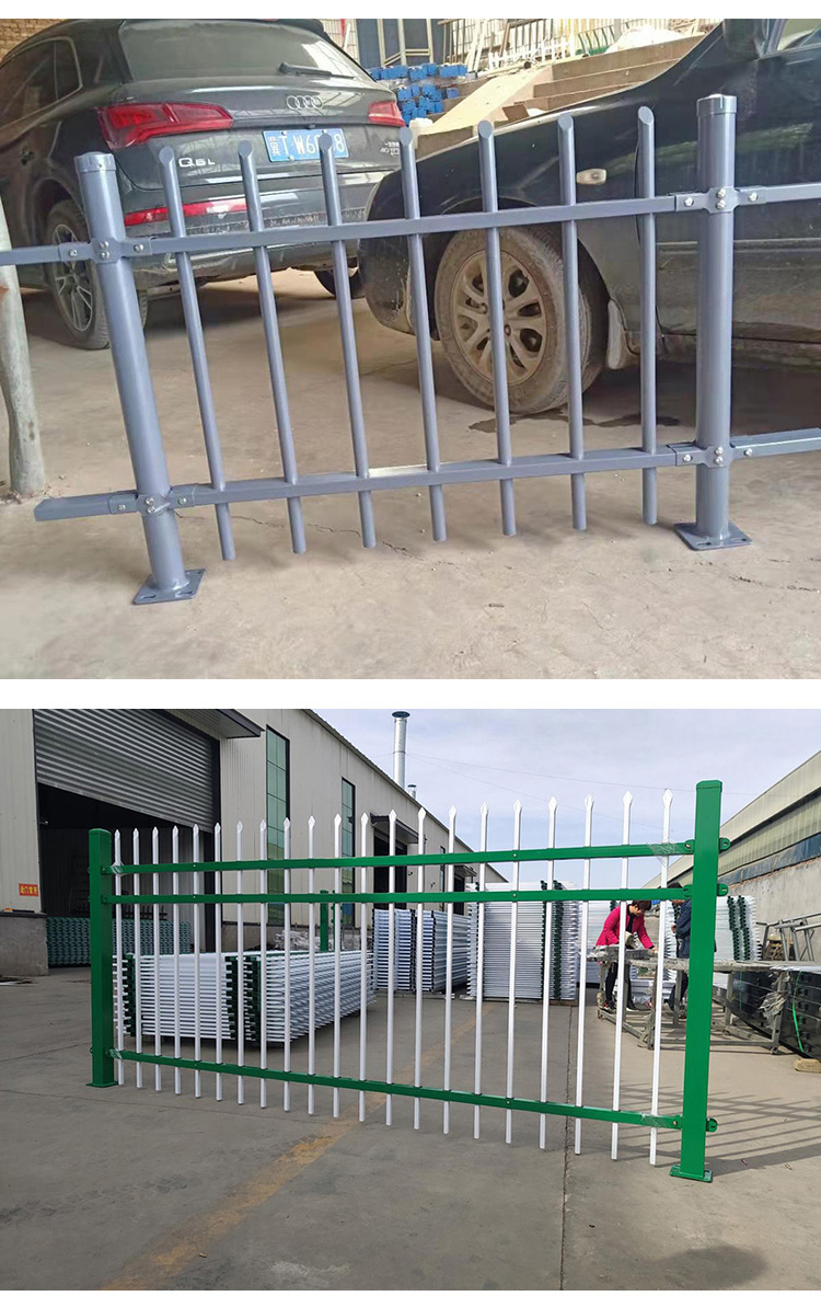 锌钢护栏铁艺围墙围栏隔离栏工厂小区别墅护栏庭院栏杆铁栅栏围挡定制