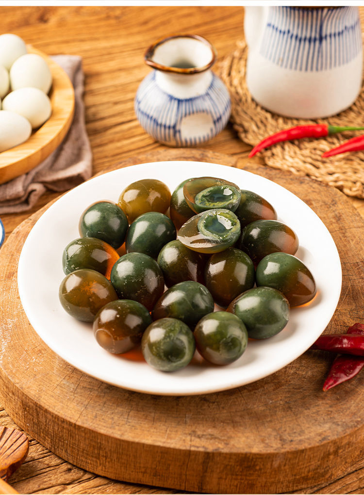 更好吃的鹌鹑皮蛋鹌鹑蛋无铅溏心松花小皮蛋批发变蛋24-120枚 60枚装