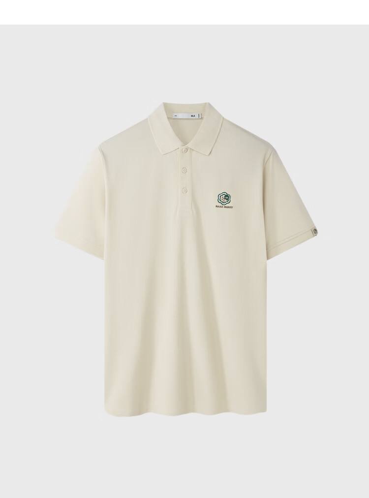 HLA POLO Shirt for Men, Snake Year Celebration Series, Cool-Feeling Large Size, Turn-Down Collar Short Sleeve, Summer Wear 2