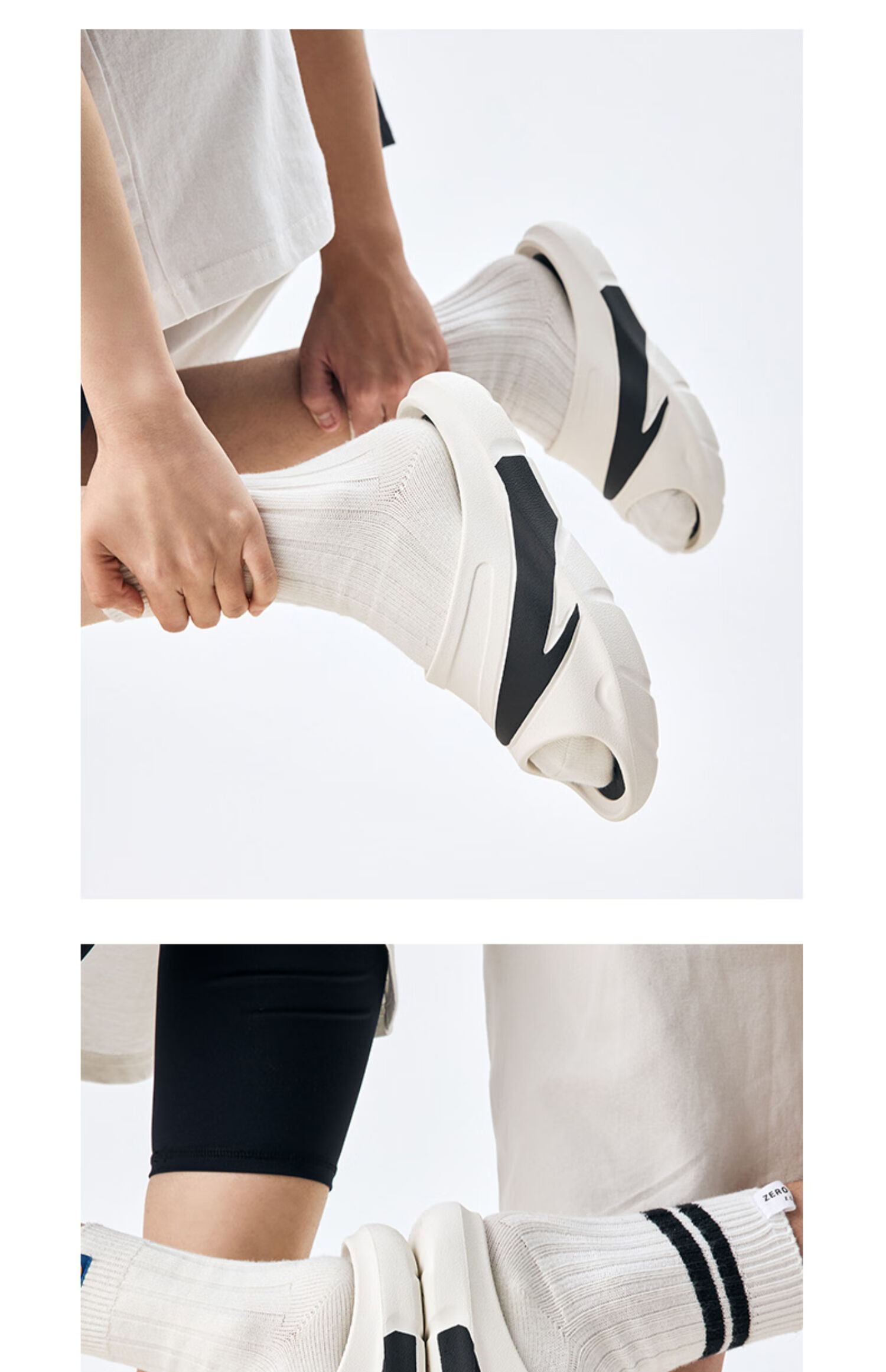 安踏c37运动拖鞋男鞋2022冬季新款轻便保暖软底沙滩鞋外穿凉拖潮 6992