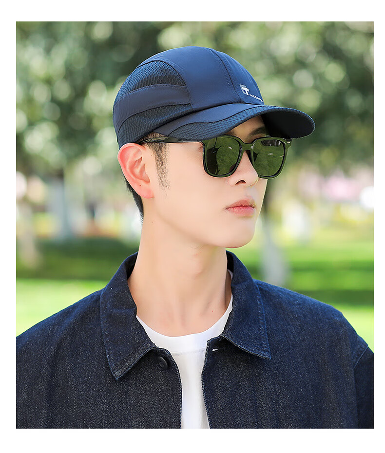 jeep吉普夏季防晒帽子男夏季薄款太阳帽男士鸭舌帽透气春秋凉帽棒球帽