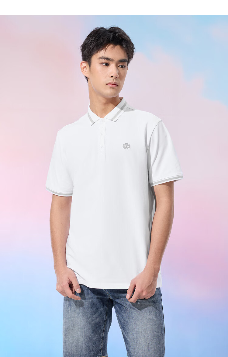 HLA Short-Sleeve Polo Shirt for Men, 25 PRINTINGMILE Cool-Touch Short Sleeve for Men in Summer 2