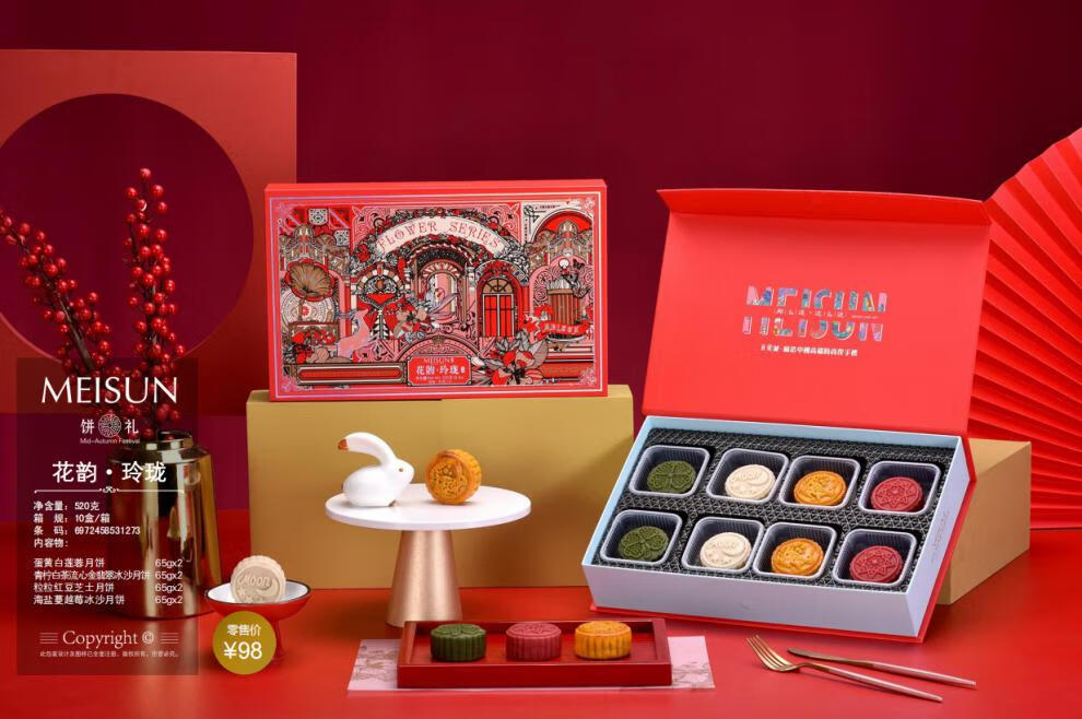 香港美诚黑松露流心月饼540克月饼中秋月饼团购月饼员工月饼 狄安娜臻