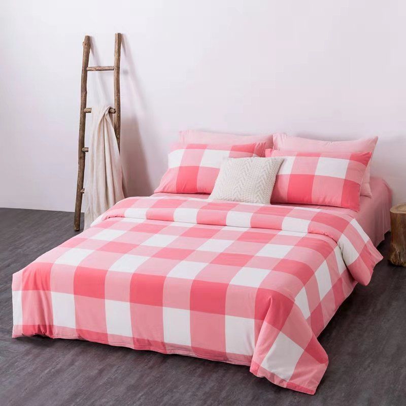 日韩全棉色织水洗棉布料 床单被罩服装格子夏季面料 纯棉宝宝布料2.