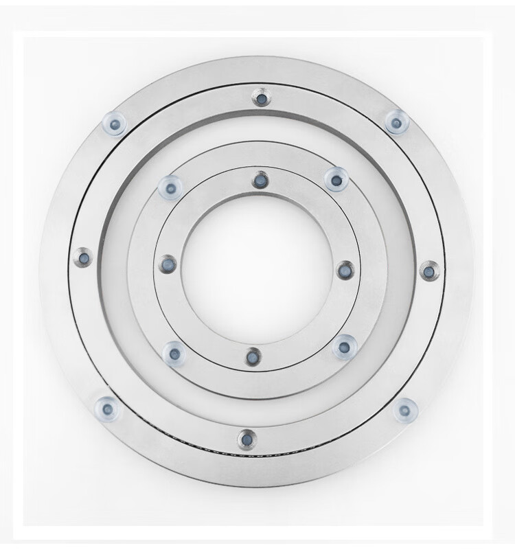 定制餐桌转盘底座轴承饭桌圆桌桌面不锈钢转芯家用轨道大理石旋转配件