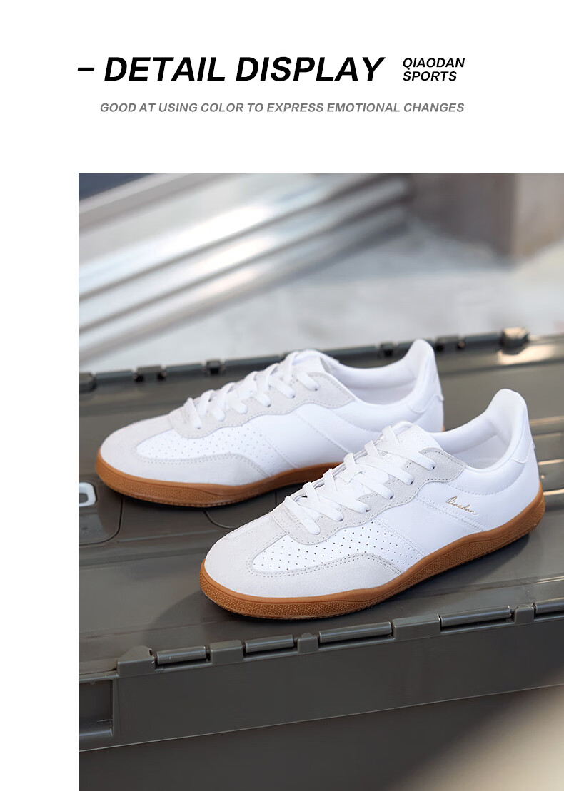 QIAODAN Women's Skateboard Shoes, T-Toe Shoes, Wave Thin-Soled Training Shoes, Sports Skateboard Shoes, Classic Couple Dopamine Outfit 36