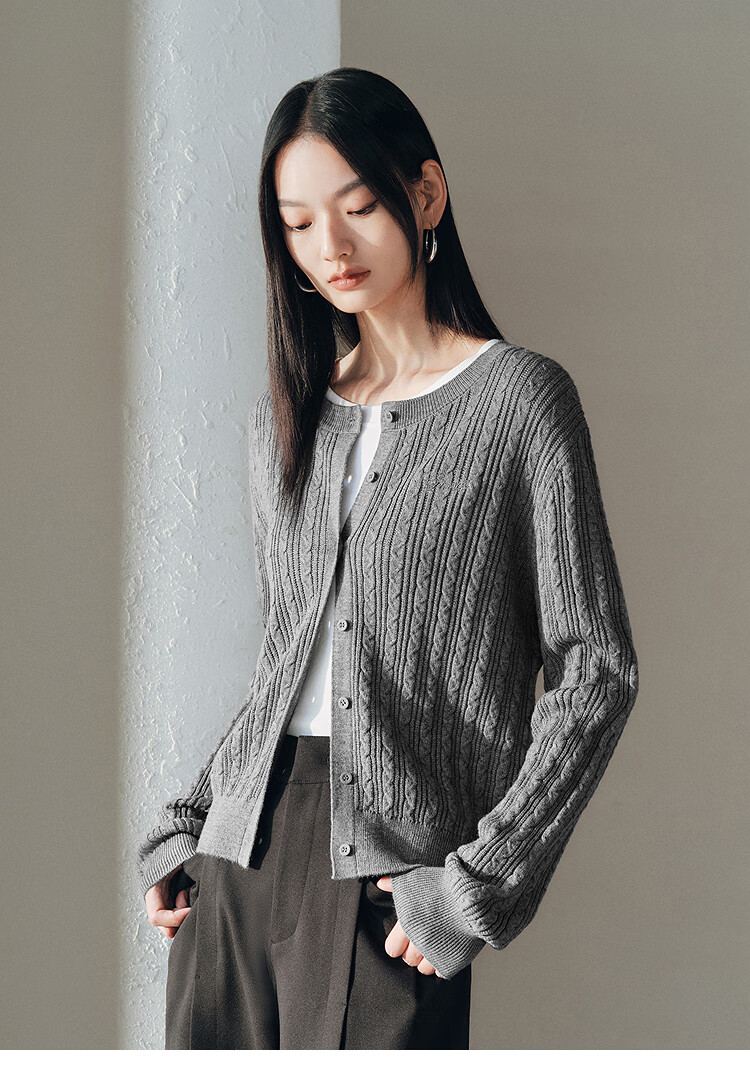 Taipingniao Women's Knit Sweater Miu Series Spring Inner Layer Slim-Fit Sweater Elegant New Year Outfit Red L 23