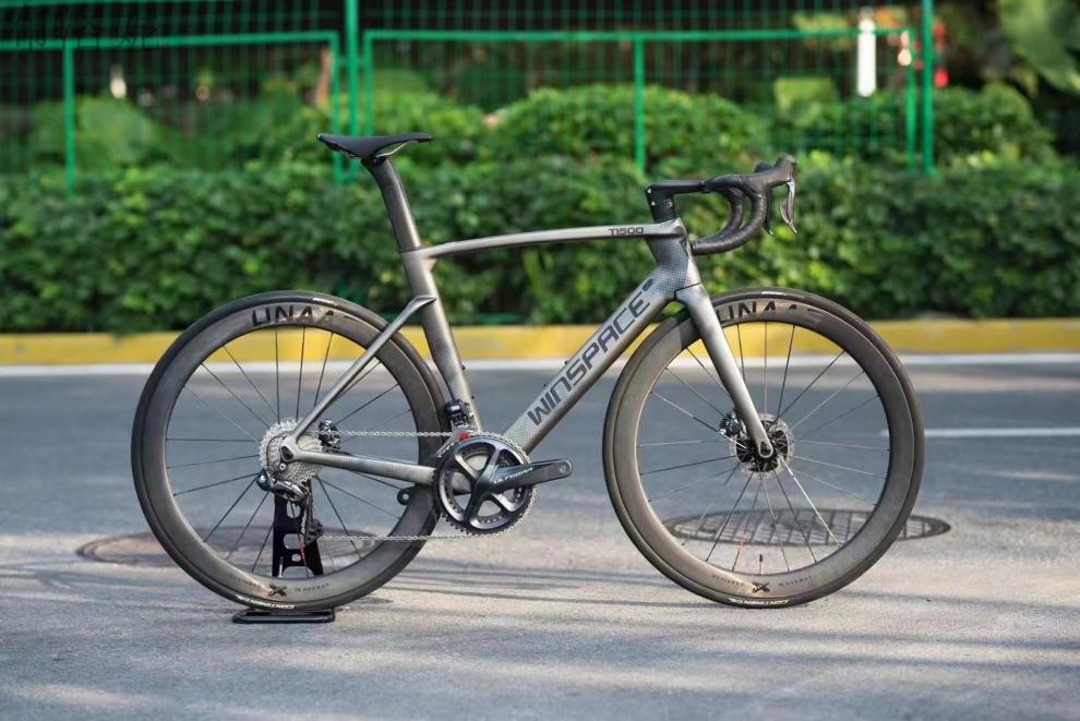 银贝斯公路车d 银贝斯公路碟刹 碳纤维车架组 全内走 可选配一体把 t