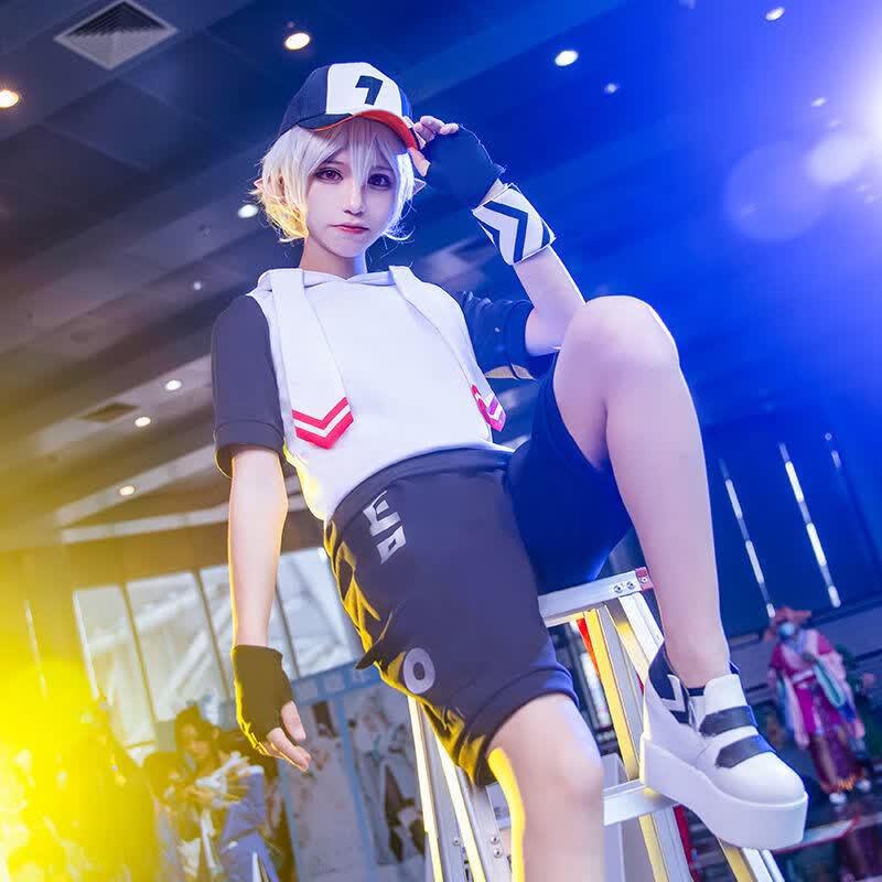 赛瑟达凹凸世界cos服日常可穿夏季套装金黑化学生金女孩动漫cosplay