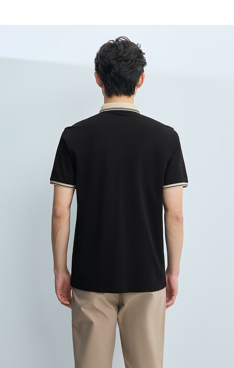 HLA Short-Sleeve Polo Shirt for Men, Lightweight Business Casual Stylish Cool-Feeling Short-Sleeve Shirt for Summer 6