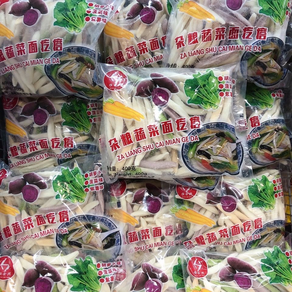 恒士兴杂粮蔬菜面疙瘩400g蔬菜面疙瘩常州特色五包特惠价
